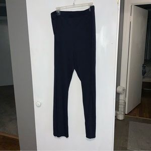 Navy knit dress pants